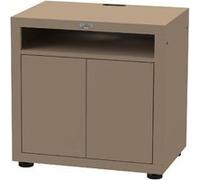 Meuble cuisine extérieure pour cuisson avec tablette - 80 x 55 cm- taupe - Le Marquier