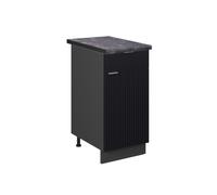 Meuble cuisine Fame-Line 40cm PT Anthracite Noir rayé/Anthracite Vicco 50631