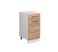 Meuble cuisine Fame-Line 40cm sans PT Chêne de force doré/Blanc Vicco 38283