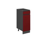 Vicco Meuble Cuisine R-Line, Rouge, 30cm J-Shape, sans PT, pour Une Combinaison Libre au Sein de systèmes de Cuisine modulaires
