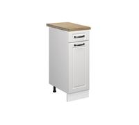 Vicco meuble cuisine R-Line, 30 cm , PT Chêne, Blanc campagne/Blanc