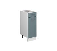 Vicco Meuble Cuisine R-Line, Bleu-Gris/Blanc, 30 cm sans Plan de Travail