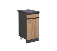 Meuble cuisine R-Line 40cm J-Shape PT Anthracite Chêne de force doré/Anthracite Vicco 46342