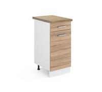 Meuble cuisine R-Line 40cm PT Chêne Sonoma/Blanc Vicco 45906