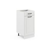 Meuble cuisine R-Line, 40cm sans PT, Blanc campagne/Blanc, Vicco 36558