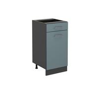 Vicco Meuble Cuisine R-Line, Bleu-Gris, 40cm sans PT, pour Une Combinaison Libre au Sein de systèmes de Cuisine modulaires