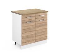 Meuble cuisine R-Line 80cm PT Chêne Sonoma/Blanc Vicco 46074