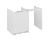 Meuble bas kitchenette 120cm CLASSIK 1 porte avec niche pour réfrigérateur - MODERNA - ABCE120D05
