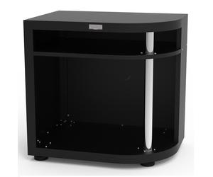 Meuble cuisson arrondi pour cuisine extérieure Le Marquier côté droit - Noir