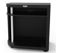 Meuble cuisson arrondi pour cuisine extérieure Le Marquier côté gauche - Noir
