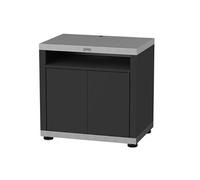 Le Marquier - Meuble de cuisson Duo pour cuisine extérieure avec tablette 80 x 55 cm Noir