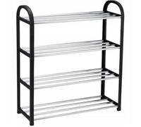 alpina Meuble Chaussure - Meuble Rangement Chaussure 4 Niveaux - meuble a chaussure 50x18,5x57 cm - Meuble à Chaussures pour 16 Chaussures - Meuble d'Entrée - Meuble Chaussure Entree - Métal