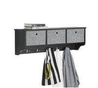 Meuble d’entrée FRG282-SCH - SoBuy - 3 Tiroirs - 100x20x30 cm - Noir