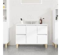 vidaXL Meuble d'évier 821268 blanc 80x33x60 cm bois d'ingénierie