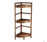 TENDANCE Meuble Étagère d'angle 3 Niveaux en Bois d'Acacia H 85 cm, 3664323176230