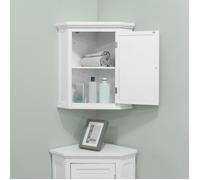 Meuble d'angle bas de rangement salle de bain, Teamson Home,blanc, 57 X 38 X 61