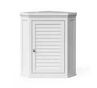 Meuble d'angle bas de rangement salle de bain, Teamson Home,blanc, 57 X 38 X 61
