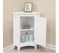 Meuble d'angle bas de rangement salle de bain, Teamson Home,blanc, 63 X 43 X 81