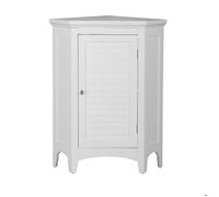 Meuble d'angle bas de rangement salle de bain, Teamson Home,blanc, 63 X 43 X 81