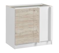 - Meuble d'angle bas Eco Noyer blanchi 1 porte, L 105 cm