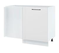 Meuble d'angle bas Lovia Blanc Mat 1 porte L 110 cm - Cuisineandcie