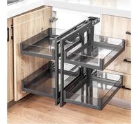 Meuble d'angle coulissant avec 4 paniers - Solution de rangement réglable pour une niisation efficace de la maison et un espace maximisé