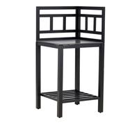 Meuble d'Angle Cuisine d'Extérieur ""Alicante"" 128cm Noir