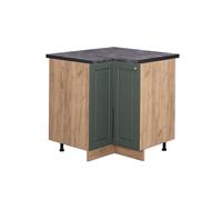 Meuble d'angle Fame-Line, 80.5cm, PT Anthracite, Vert Or Campagne/Chêne de force doré, Vicco 45429