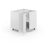 Meuble d'angle Fame-Line 80.5cm PT Chêne Blanc Haute brillance/Blanc Vicco 46456