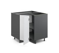 Meuble d'angle Fame-Line, 80.5cm, PT Marbre, Blanc campagne/Anthracite, Vicco 46099