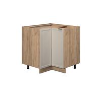 Meuble d'angle Fame-Line 80.5cm sans PT GrisBeige/Chêne de force doré Vicco 50323