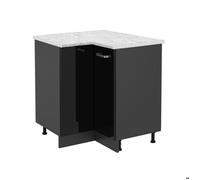 Meuble d'angle R-Line 75.6cm PT Marbre Noir Haute brillance Vicco