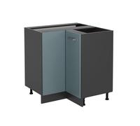 Vicco Meuble d'angle R-Line, Bleu-Gris/Anthracite, 75.6 cm sans Plan de Travail