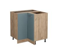 Vicco Meuble d'angle R-Line, Bleu-Gris, 75.6cm sans PT, pour Une Combinaison Libre au Sein de systèmes de Cuisine modulaires