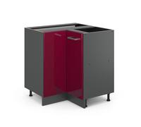 Meuble d'angle R-Line 75.6cm sans PT Rouge brillant Vicco