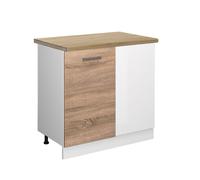 Meuble d'angle R-Line, 86cm , PT Chêne, Sonoma, Blanc, Vicco