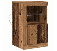 Meuble d'appoint en bois d'ingénierie - vidaXL - 41x37x67 cm - Bois ancien - 3 étagères - Assemblage requis