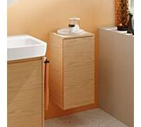 Meuble d'appoint Geberit Renova Plan 504043PS1, 1 porte, charnières gauche/droite, largeur 33 cm, structure en chêne naturel et mélaminé.