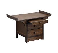 Meuble d'autel, sanctuaire Simple et Moderne, Table de méditation avec Plateau de Rangement Coulissant, pour Salon et Salle d'étude(50 * 33 * 38cm)