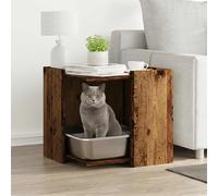 Meuble de Bac à Litière pour Chat Animaux Intérieur Bois d'Ingénierie vidaXL