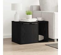 Meuble de bac à litière pour chat blanc bois d'ingénierie vidaXL