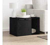 Meuble de bac à litière pour chat blanc bois d'ingénierie vidaXL