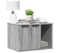 Meuble de bac à litière pour chat blanc bois d'ingénierie vidaXL