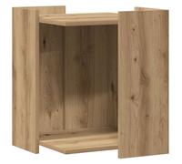 Meuble de bac à litière pour chat - vidaXL - Chêne artisanal - 42x42x51 cm - Bois d'ingénierie - Capacité 70 kg