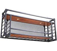 Meuble de bar pour amateurs de vin, support mural à suspendre au plafond/support de verre à vin en métal/cube porte-bouteille de vin suspendu/maison cuisine bar accessoires de décoration verre à vin
