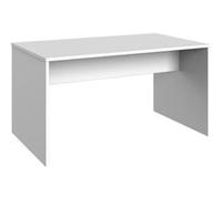 Meuble de bureau coloris Blanc - longueur 140 x hauteur 72 x profondeur 40 cm--
