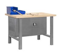 Meuble de bureau - SIMON RACK - BT-6 PLYWOOD LOCKER - 865x1200x750mm - Gris - A monter soi-même