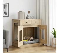Meuble de cage pour chien avec stockage Bois d'ingénierie Cage Chien vidaXL vida