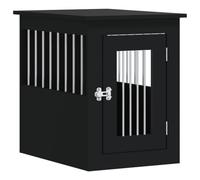 Meuble de Cage pour Chiens 45 x 62 x 59 cm Bois d'ingénierie Noir 02_0043352