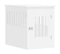 Meuble de cage pour chiens 55 x 80 x 68 cm bois d'ingénierie blanc Helloshop26